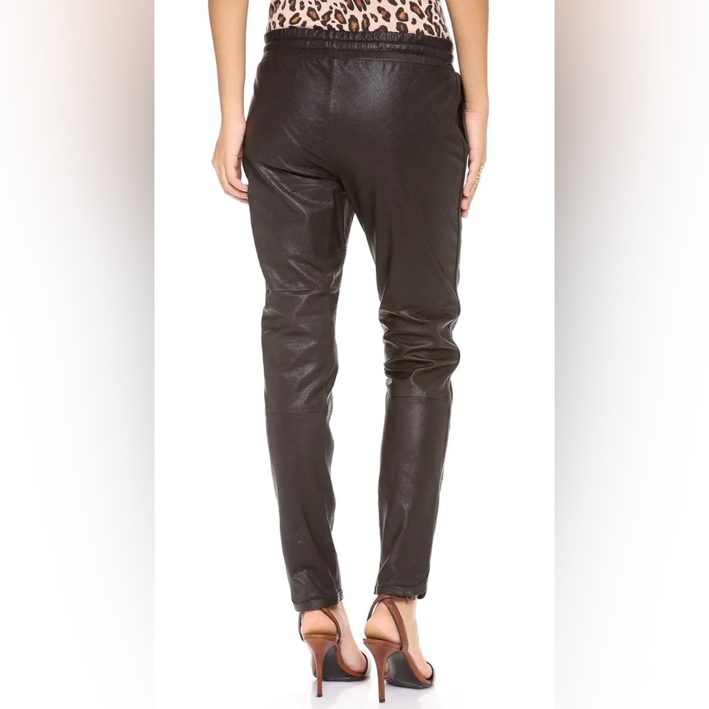BEC & BRIDGE Black 100% Genuine Leather Jogger Pants - Picture 5 of 7